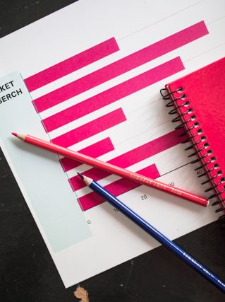 Overhead Shot of Colored Pencils on Top of a Piece of Paper